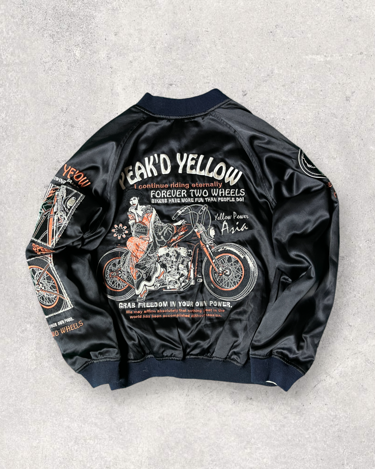 Rare | PEAK'D YELLOW 2 way sukajan | winter | Vintage jacket