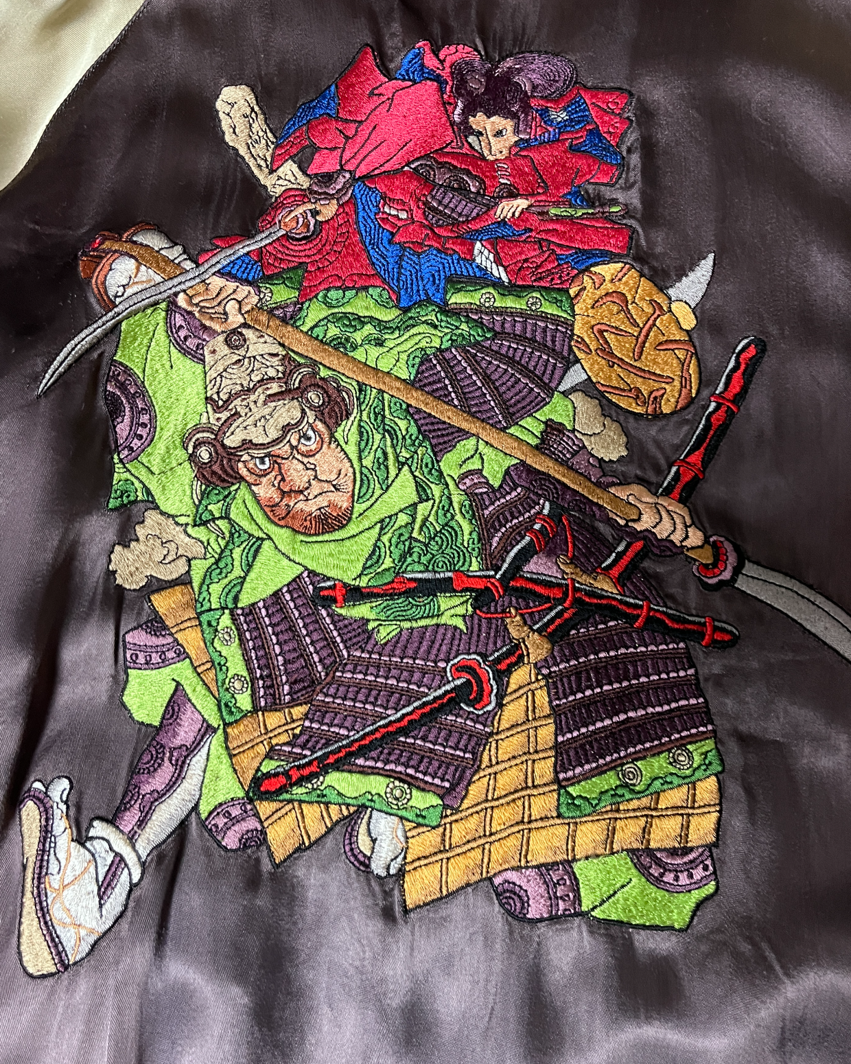 Super Rare One-of-a-Kind Sakura Skajan with Japanese Pattern Embroidery | Autumn/winter | Vintage