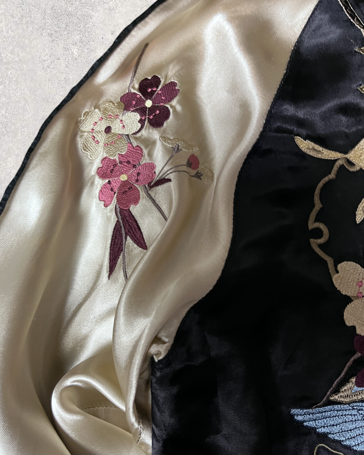 【 MIYABIMUSUBI 】Japanese transisonal pattern design sukajan | Autumn/Winter | Vintage