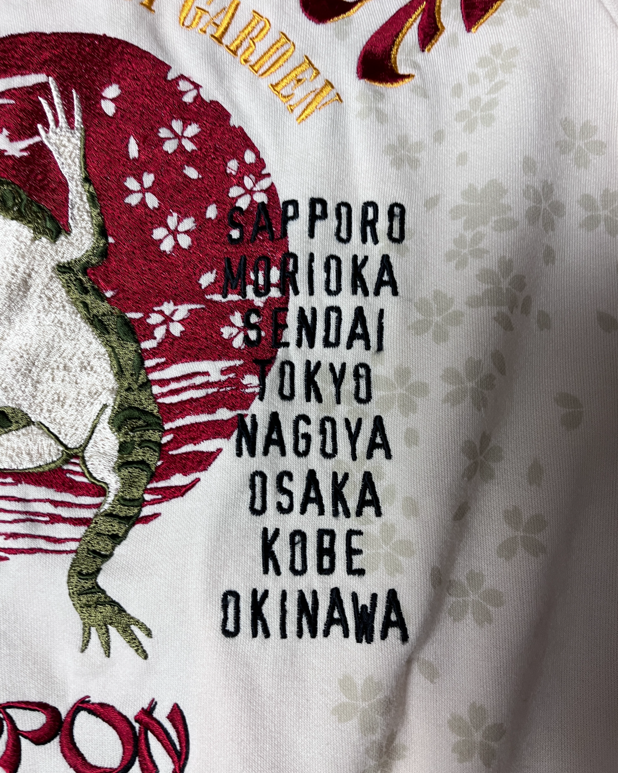 301 SANMARUICHI Luxury Embroidery BANZAI DANCE Blouson Full Zip L Size | spring | Vintage