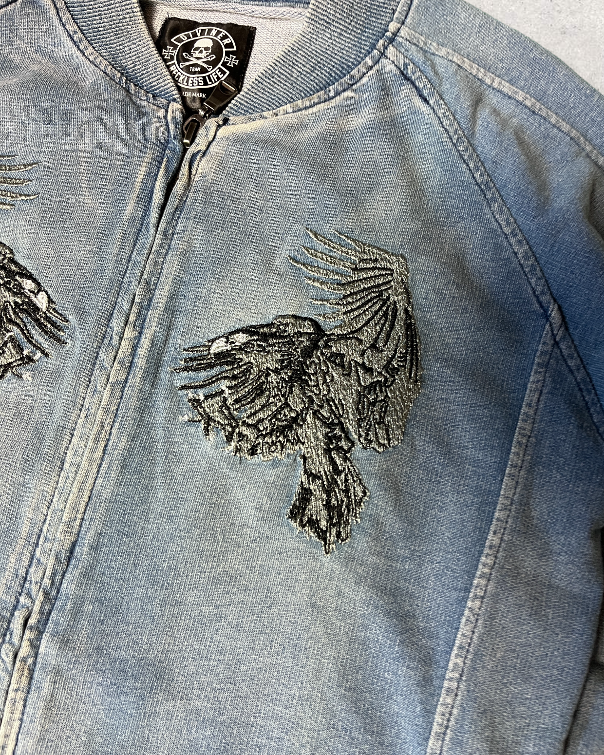 Divider Tiger Denim Sukajan jacket Stylish | Spring | Vintage