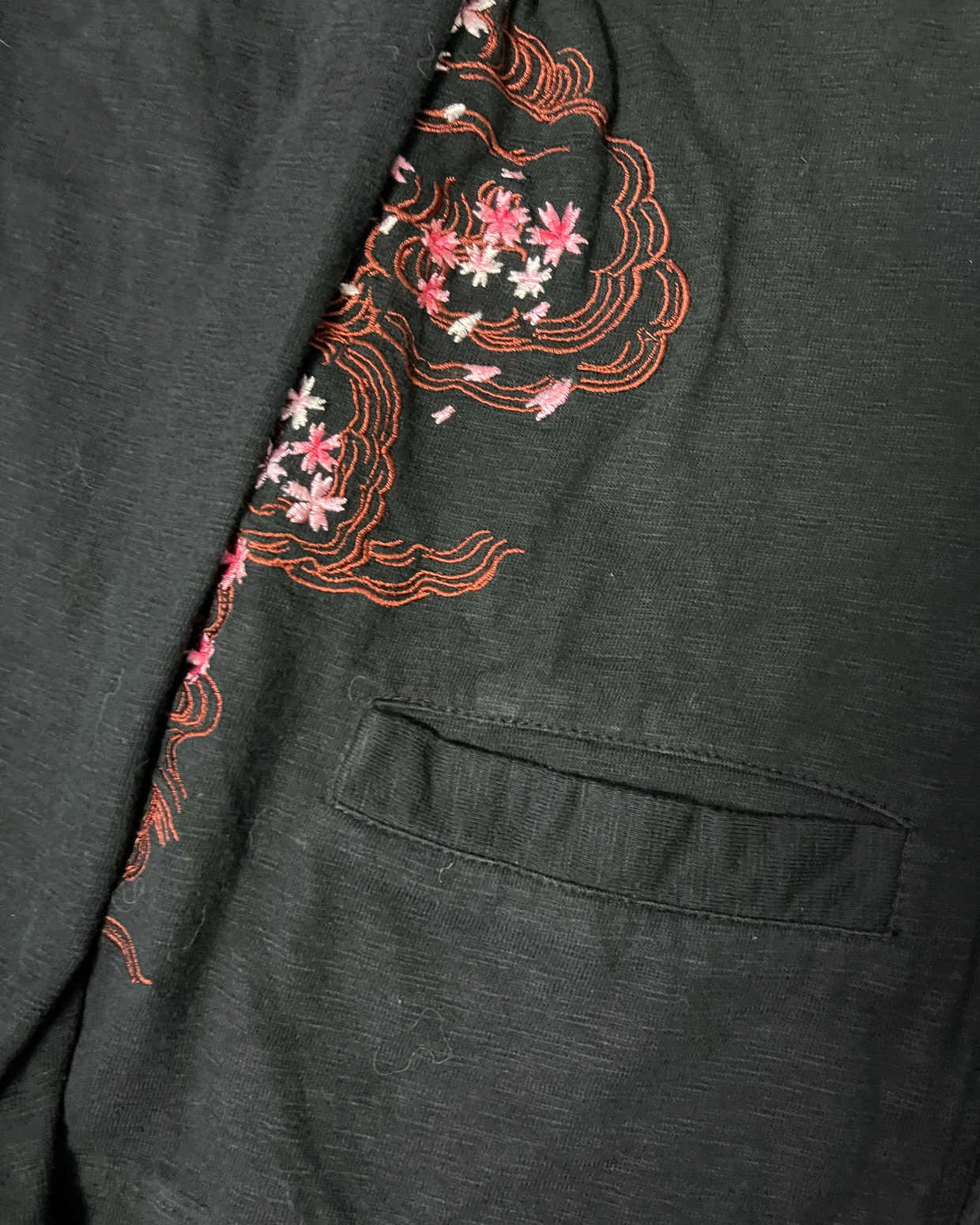 Cardigan Carp Red eye Japanese pattern | vintage