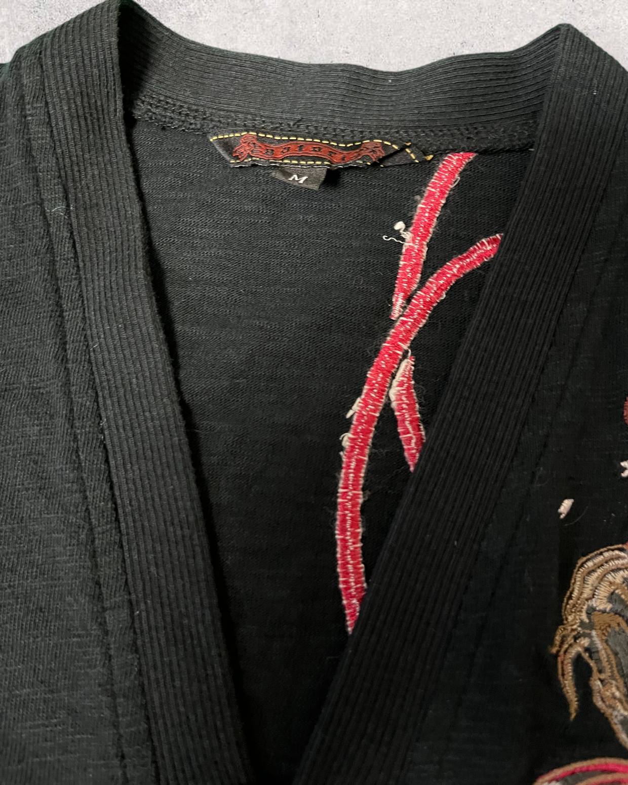 Cardigan Carp Red eye Japanese pattern | vintage