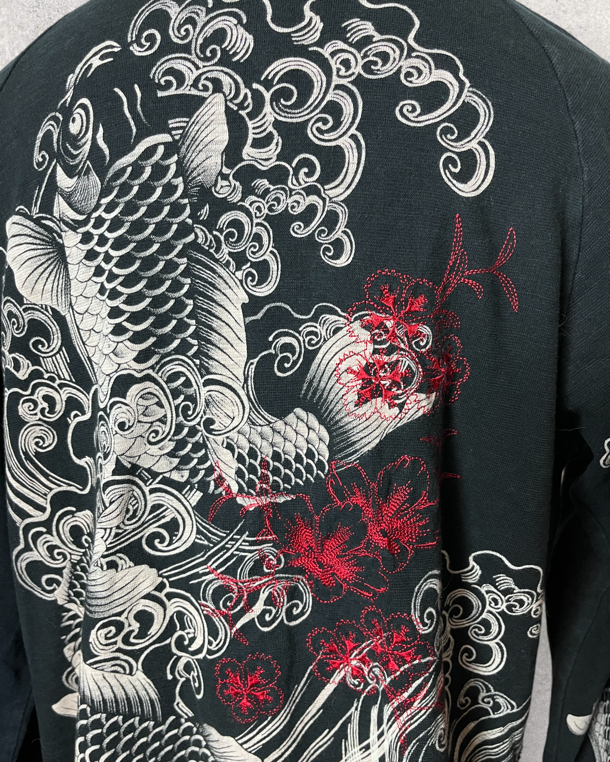 KARAKURITAMASHII Carp simple design cardigan | Vintage