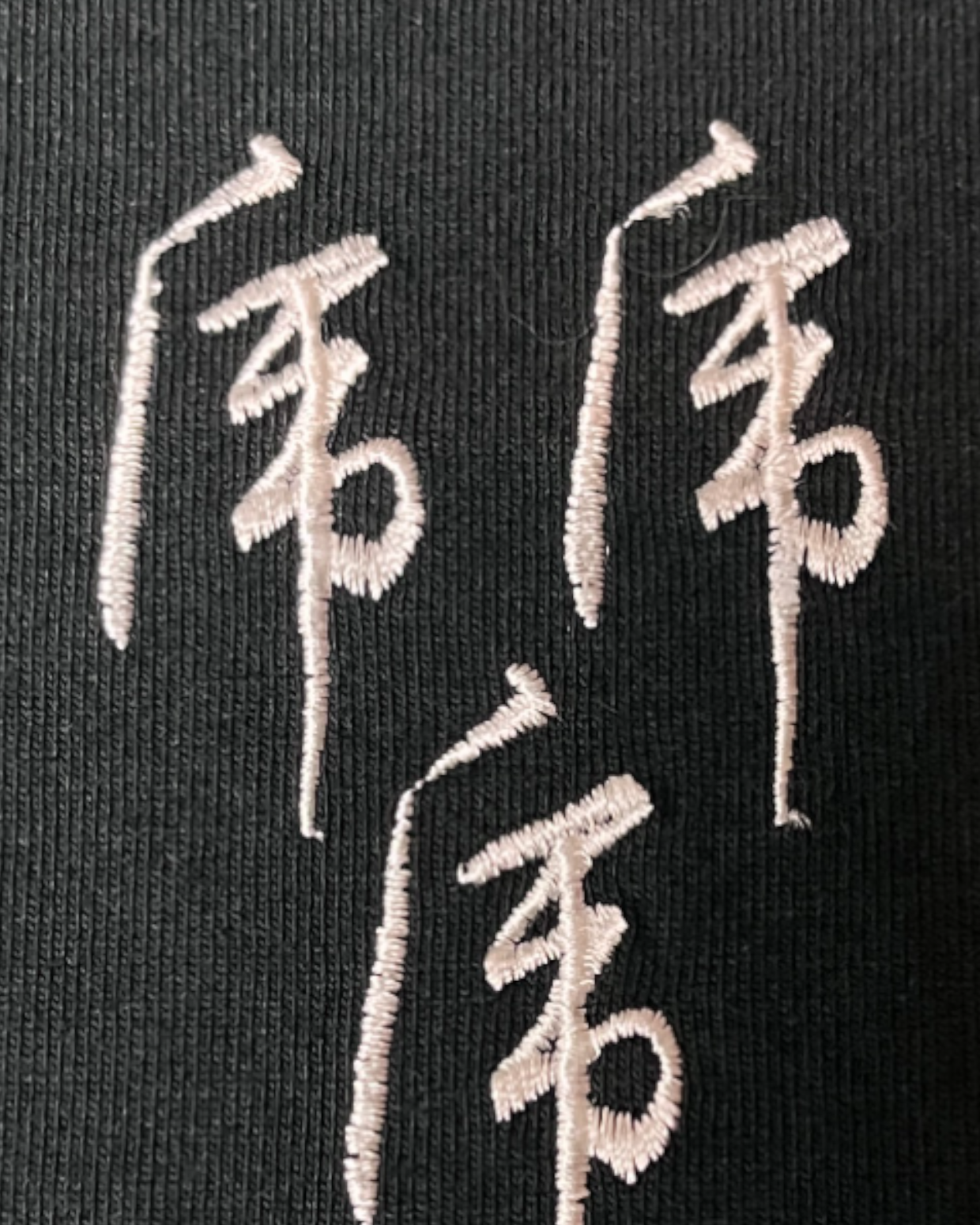 Tiger and KANJI design long sleeve t-shirts design Vintage