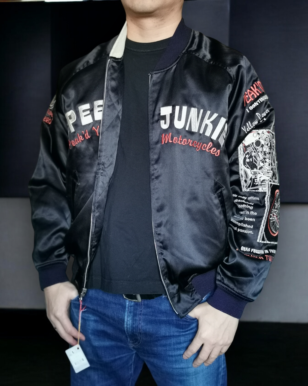 Rare | PEAK'D YELLOW 2 way sukajan | winter | Vintage jacket