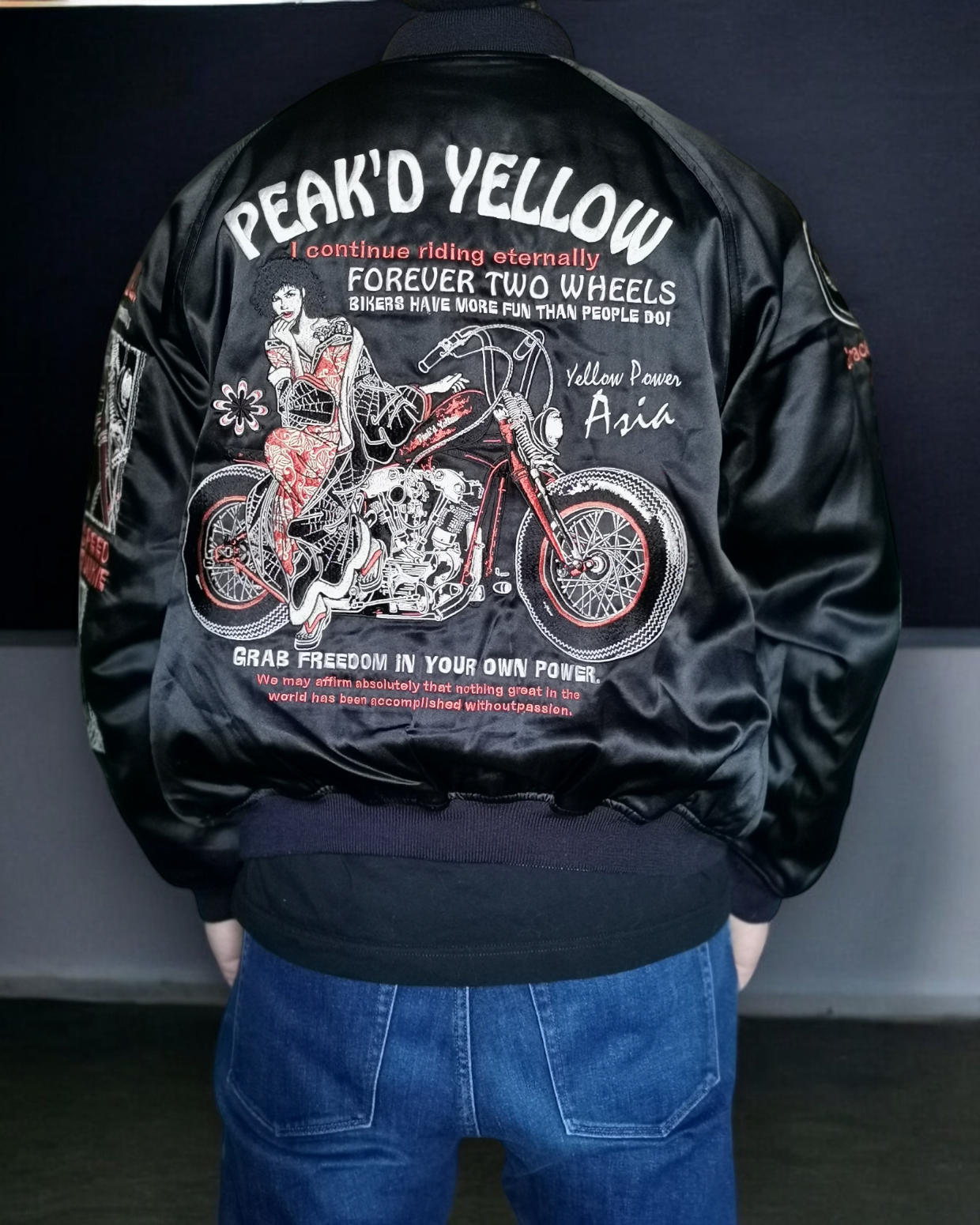 Rare | PEAK'D YELLOW 2 way sukajan | winter | Vintage jacket