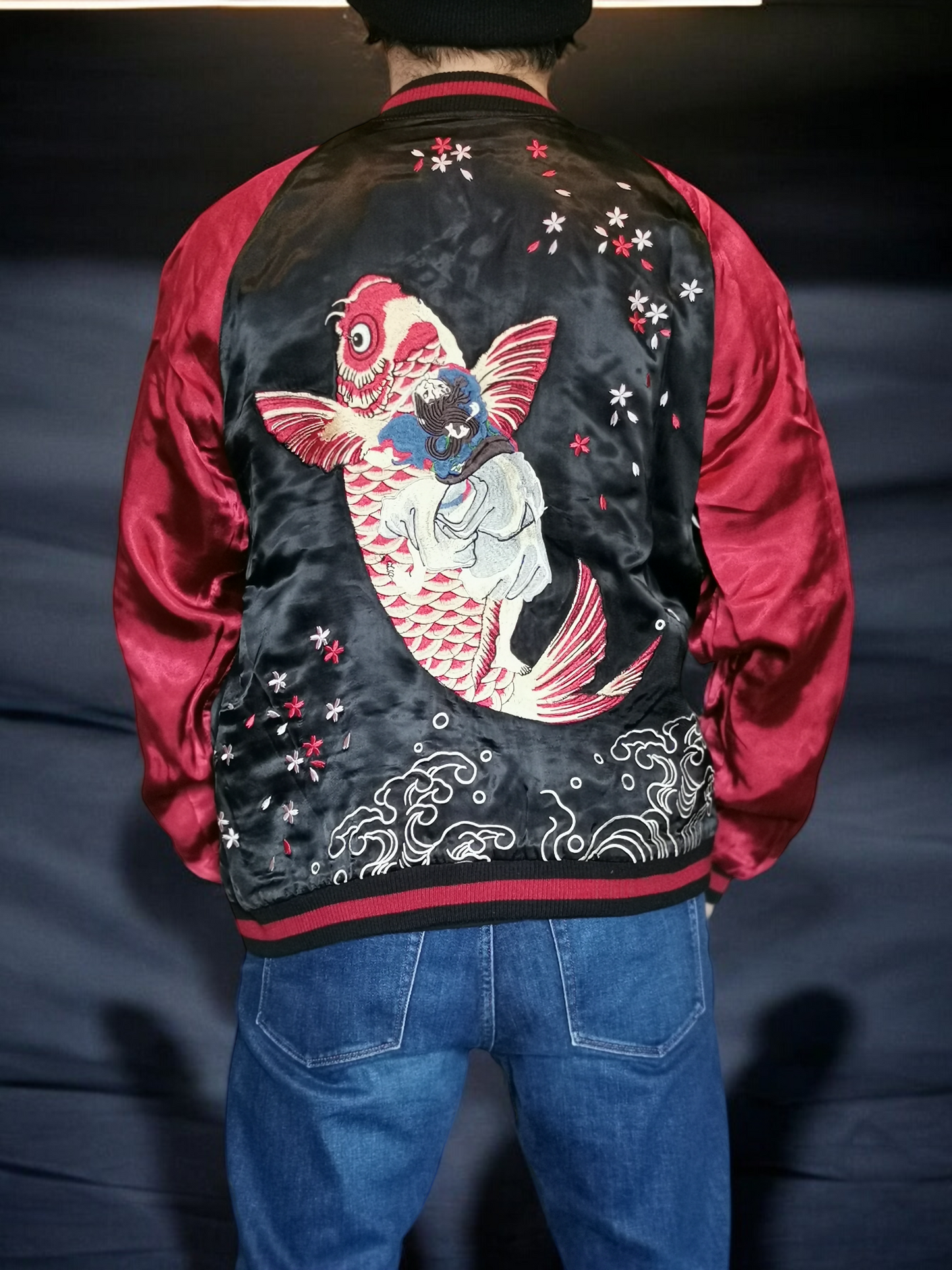 Carp ONIKIRIMARU 2way sukajan | Winter | Vintage jacket