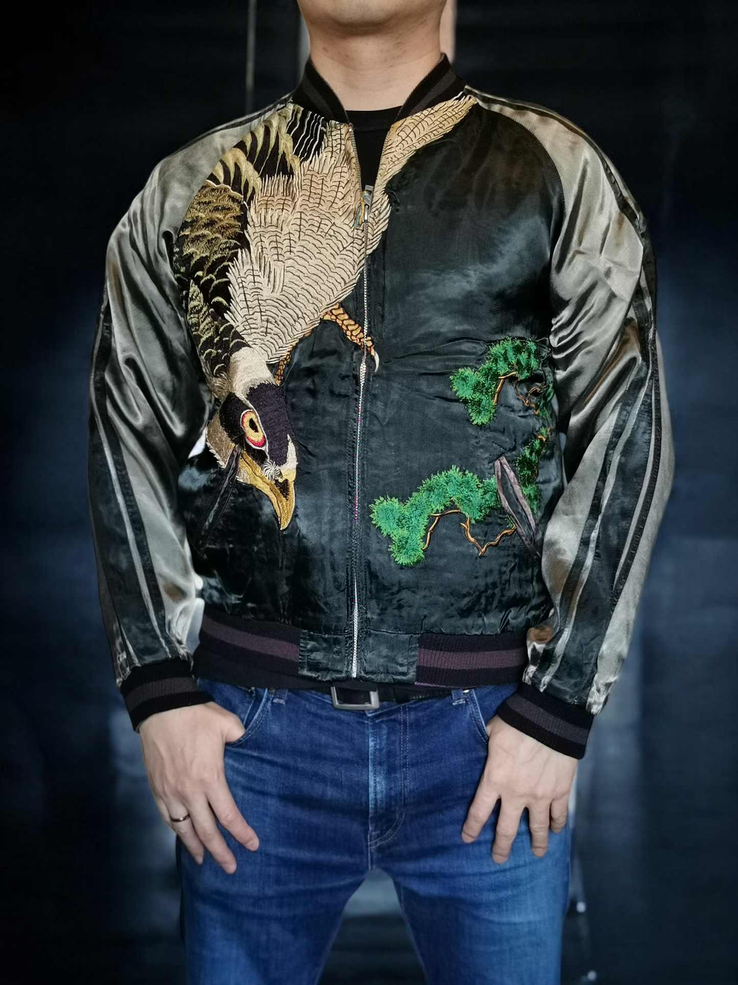 Hawk x Crane Japanese pattern | Autumn | Vintage