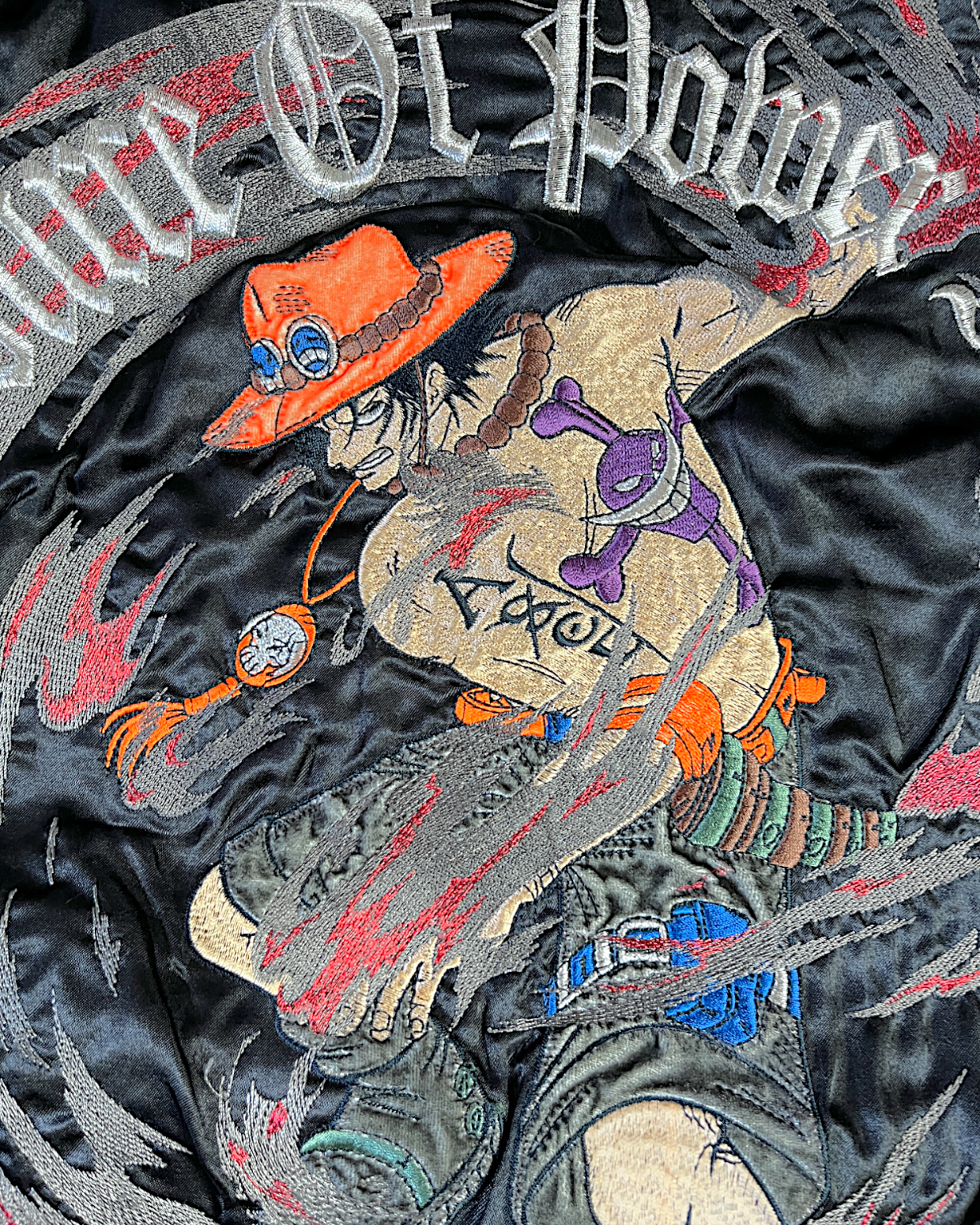 【XL・Reversible】Portgas D. Ace Souvenir Jacket|One Piece Official Embroidered Sukajan|Rare Anime Collectible