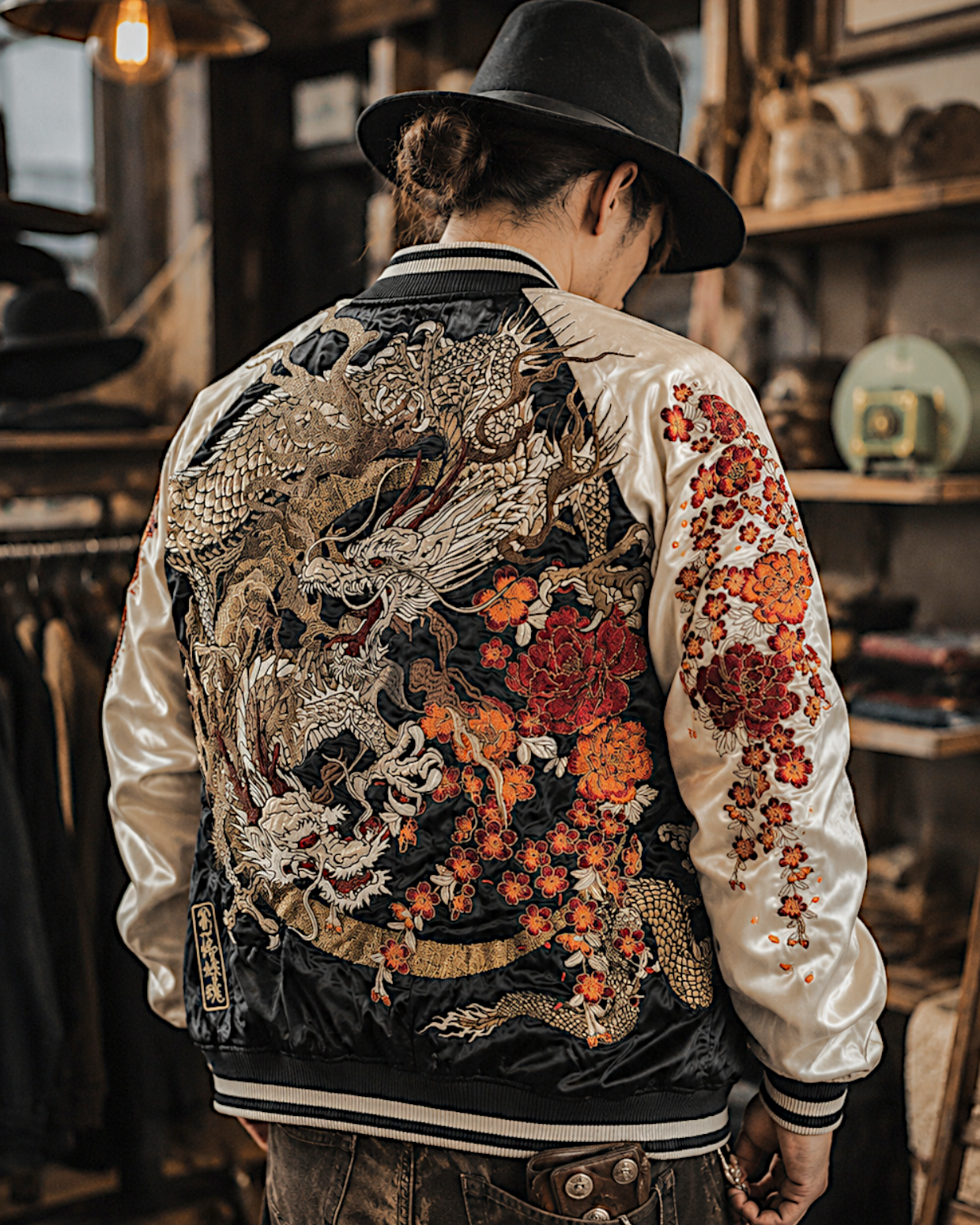 XL】Karakuri Tamashii Reversible Dragon Sukajan Jacket XL