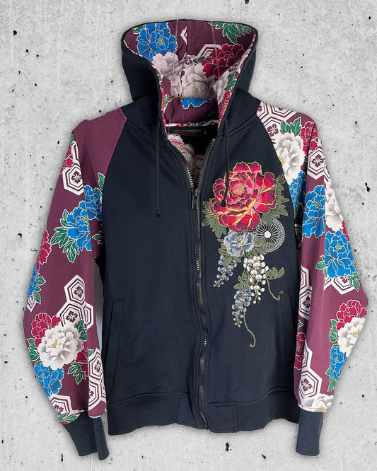 [KARAKURI The Flower] Zip hoodie / Vintage