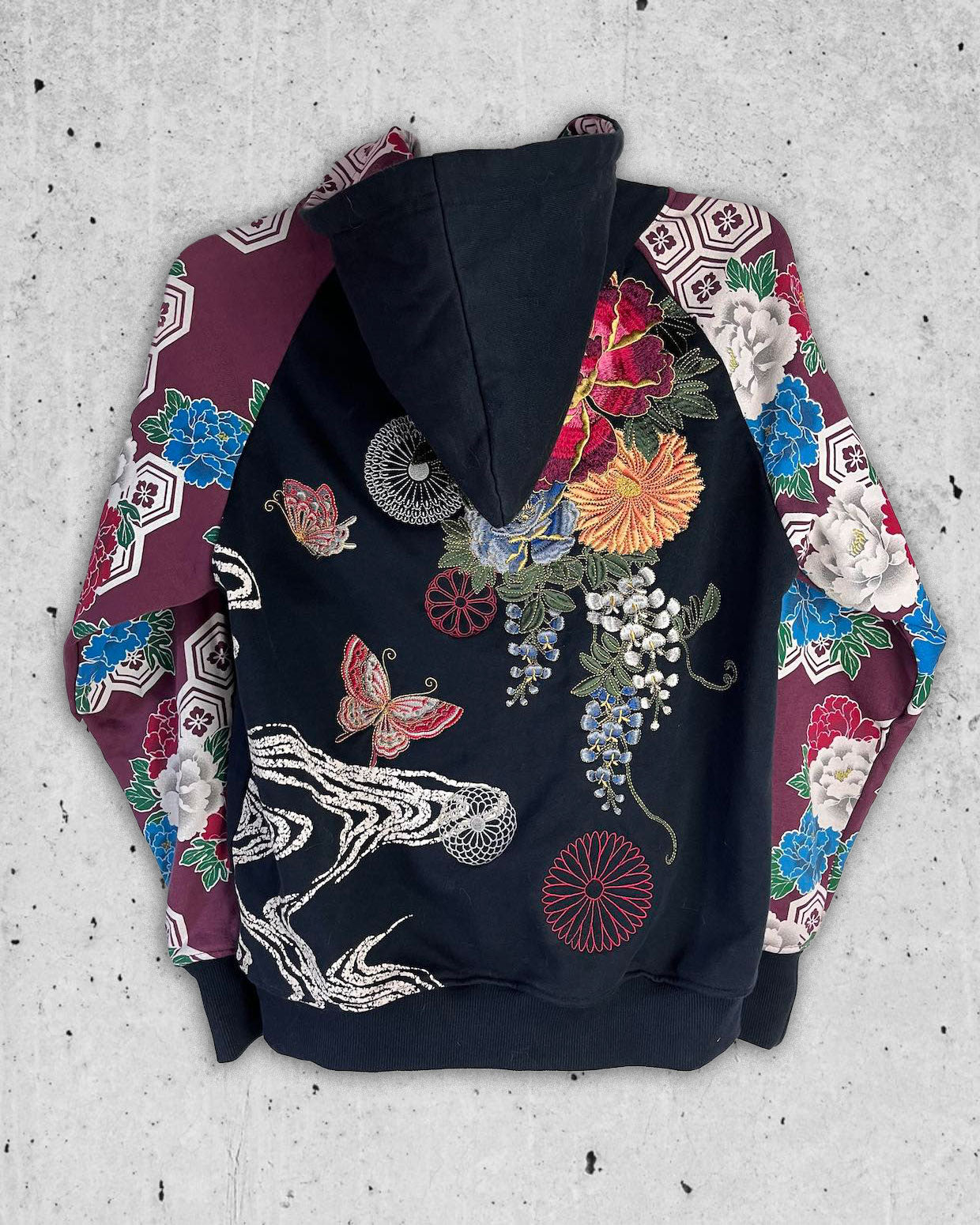 [KARAKURI The Flower] Zip hoodie / Vintage