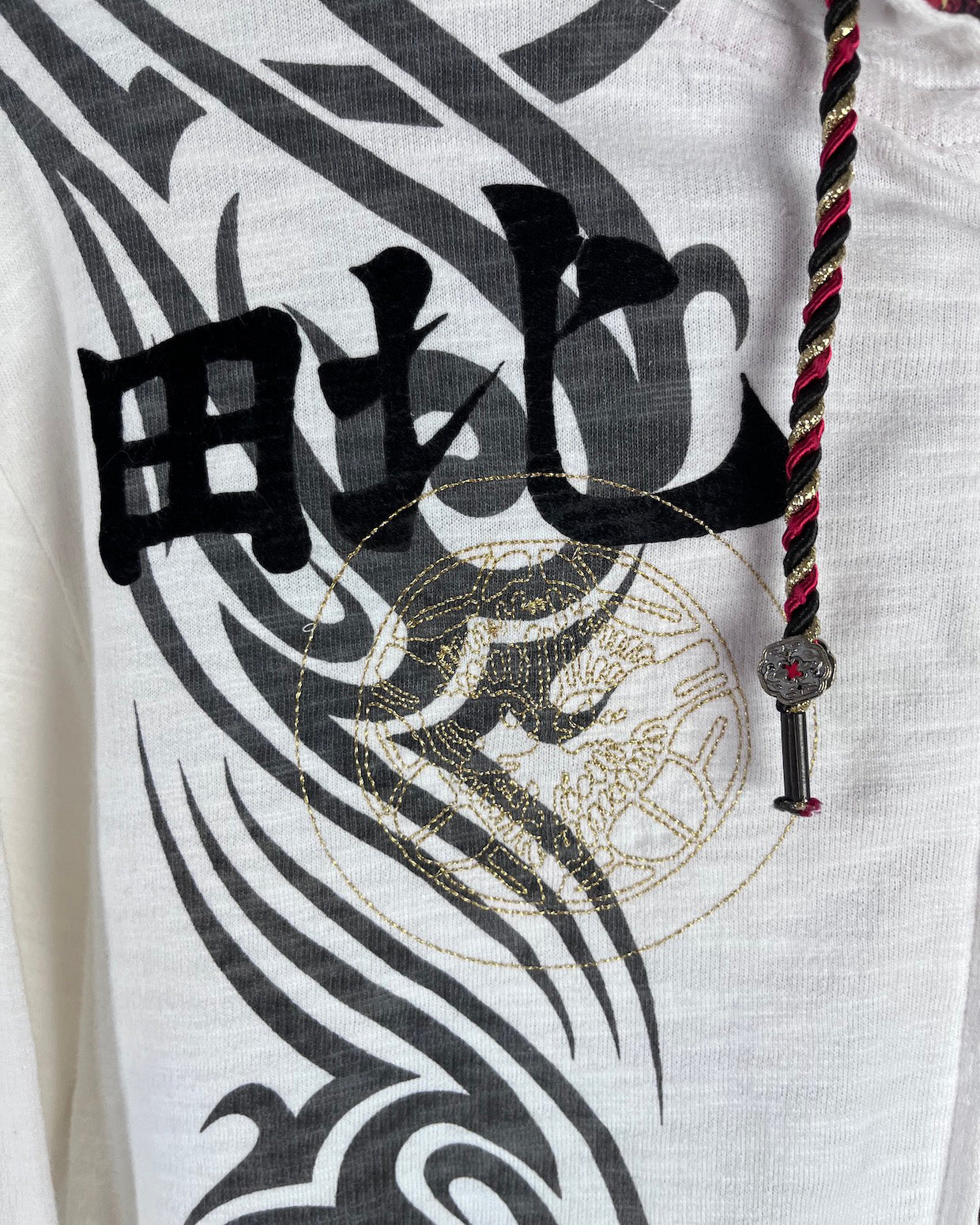 [The Uesugi Kenshin and LOVE Kanji] Japanese transitional hoodies  Vintage - hoodie