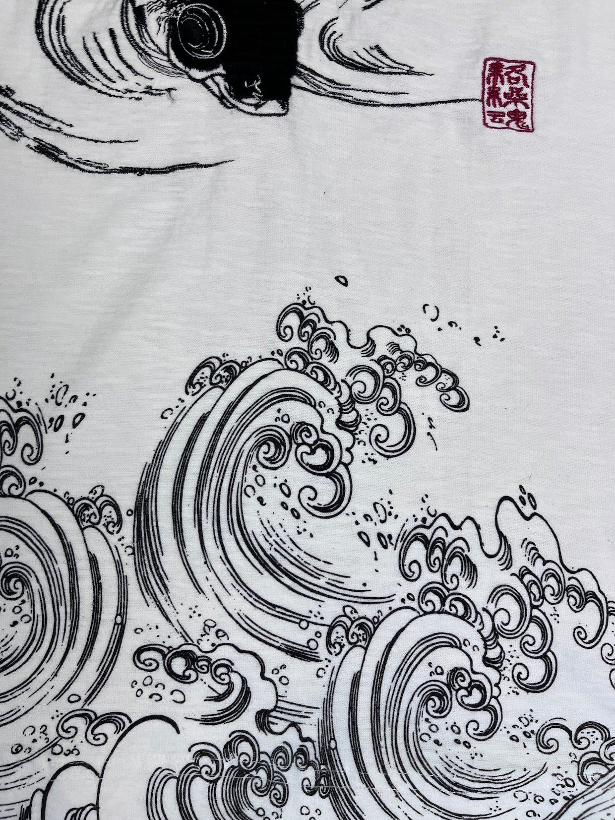 [Quan Yin and Koi] Vintage - Long sleeve shirt