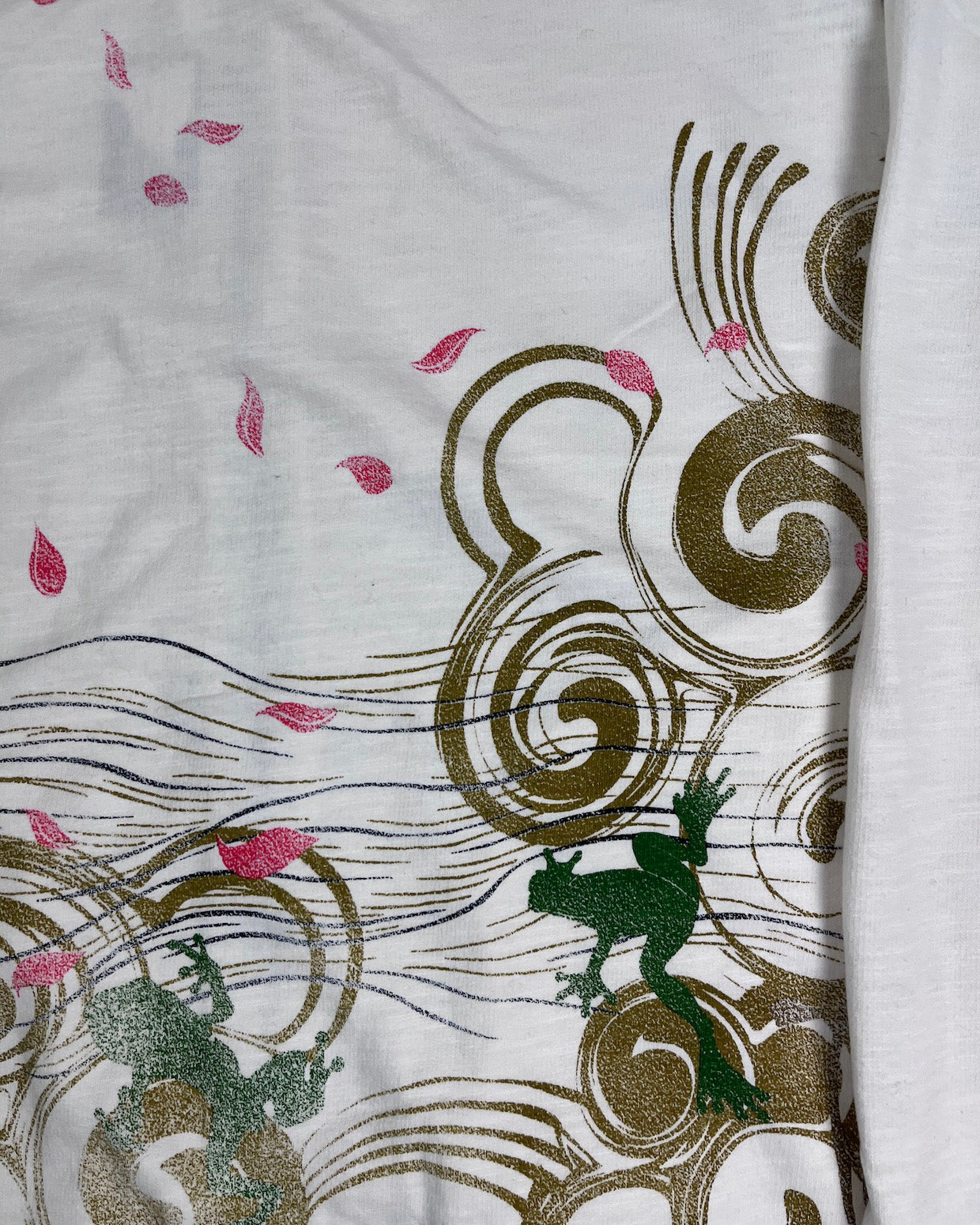 [God of Wind and god of thunder] White Japanese pattern hoodies  Vintage - hoodie