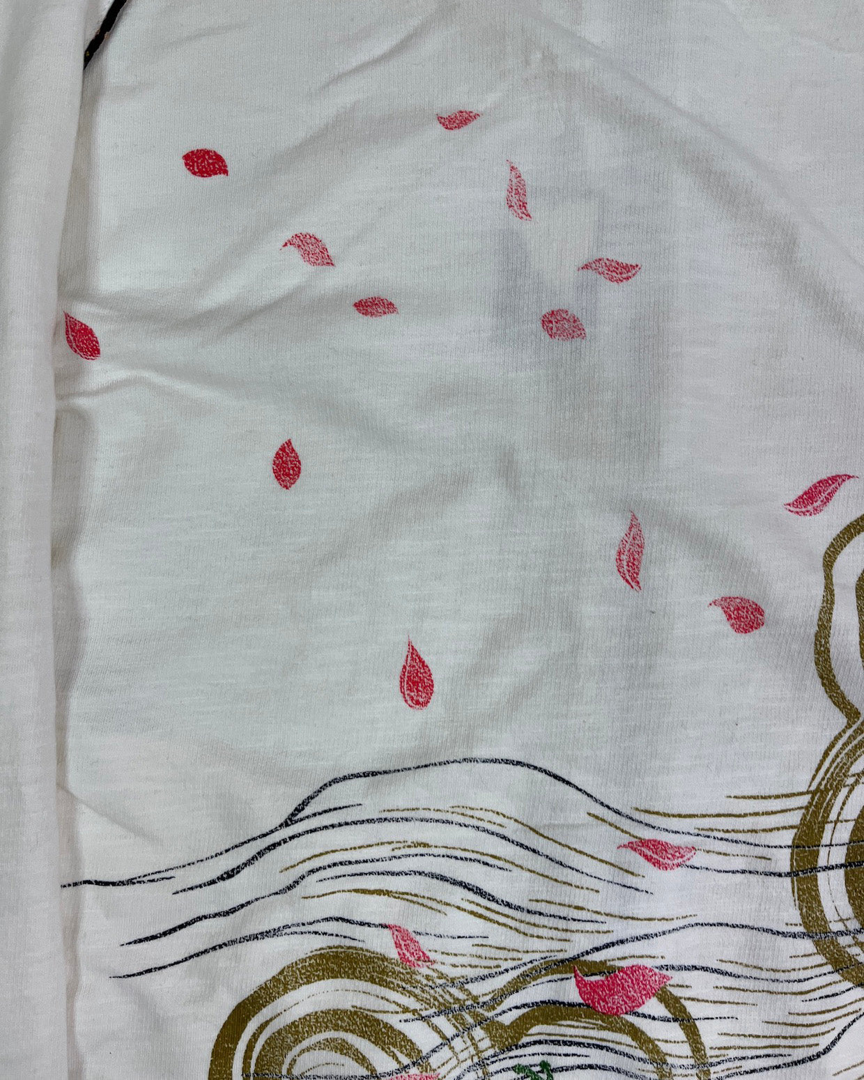 [God of Wind and god of thunder] White Japanese pattern hoodies  Vintage - hoodie