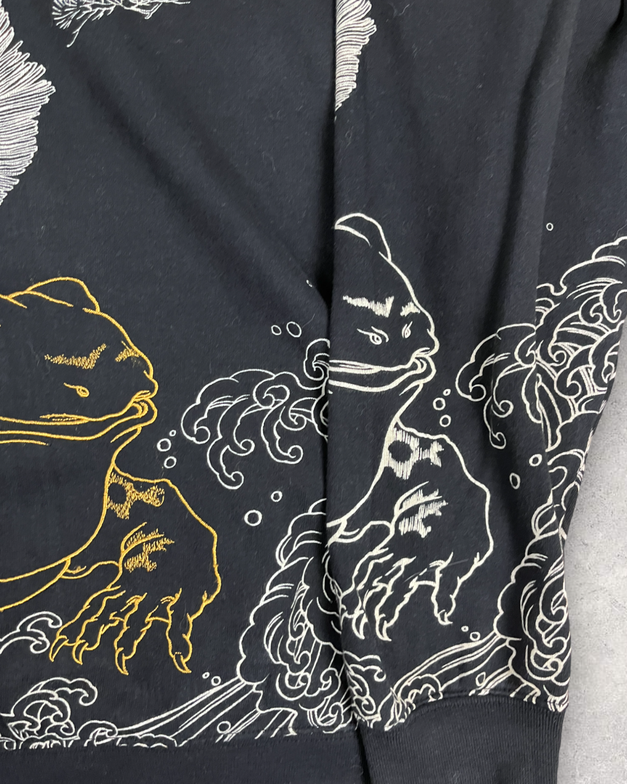 [Frog and skull and sneak] Japanese transitional hoodies Vintage - hoodie