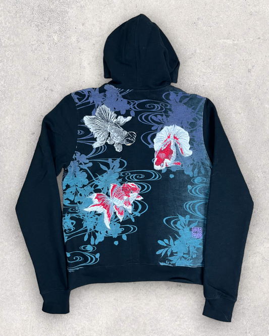 [Gold fish] Japanese transitional hoodies Vintage - hoodie