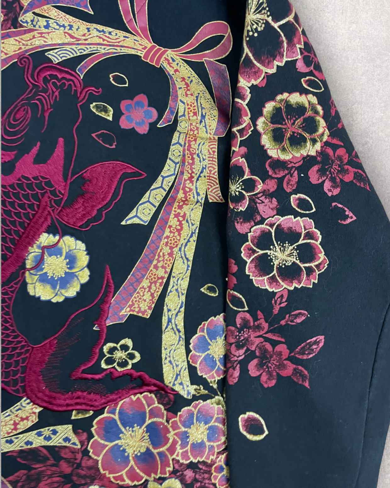 [Koi Toryumon Sakura] Japanese transitional hoodies Vintage - hoodie