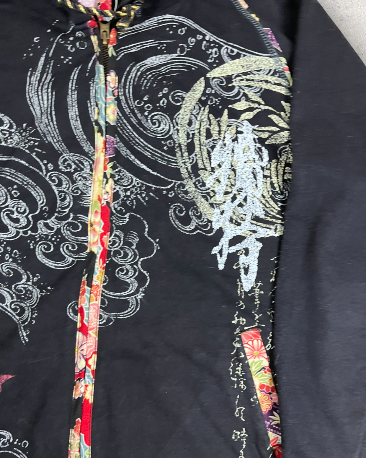 [Japanese pattern] Kimono hoodies  Vintage - hoodie