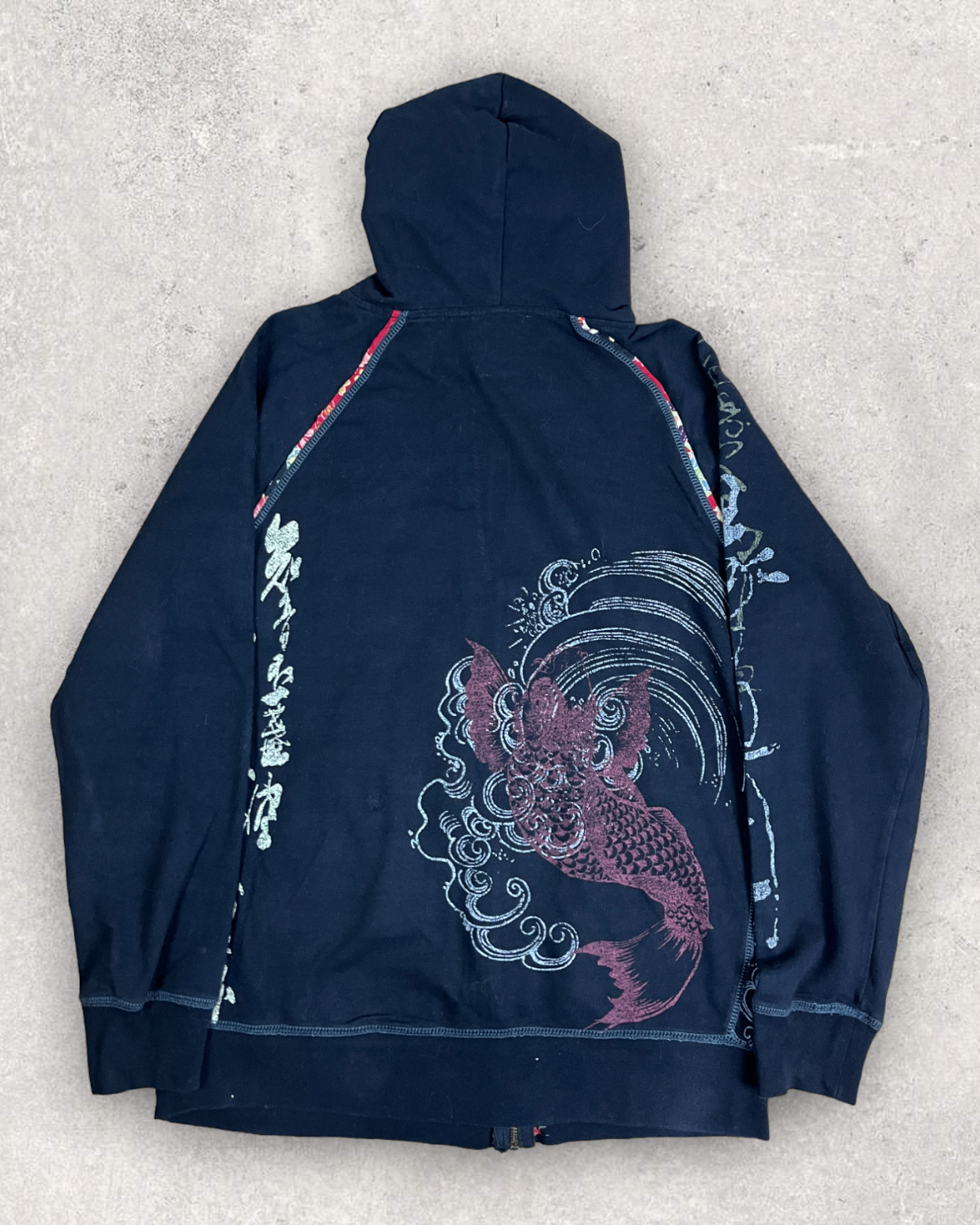 [Japanese pattern] Kimono hoodies  Vintage - hoodie