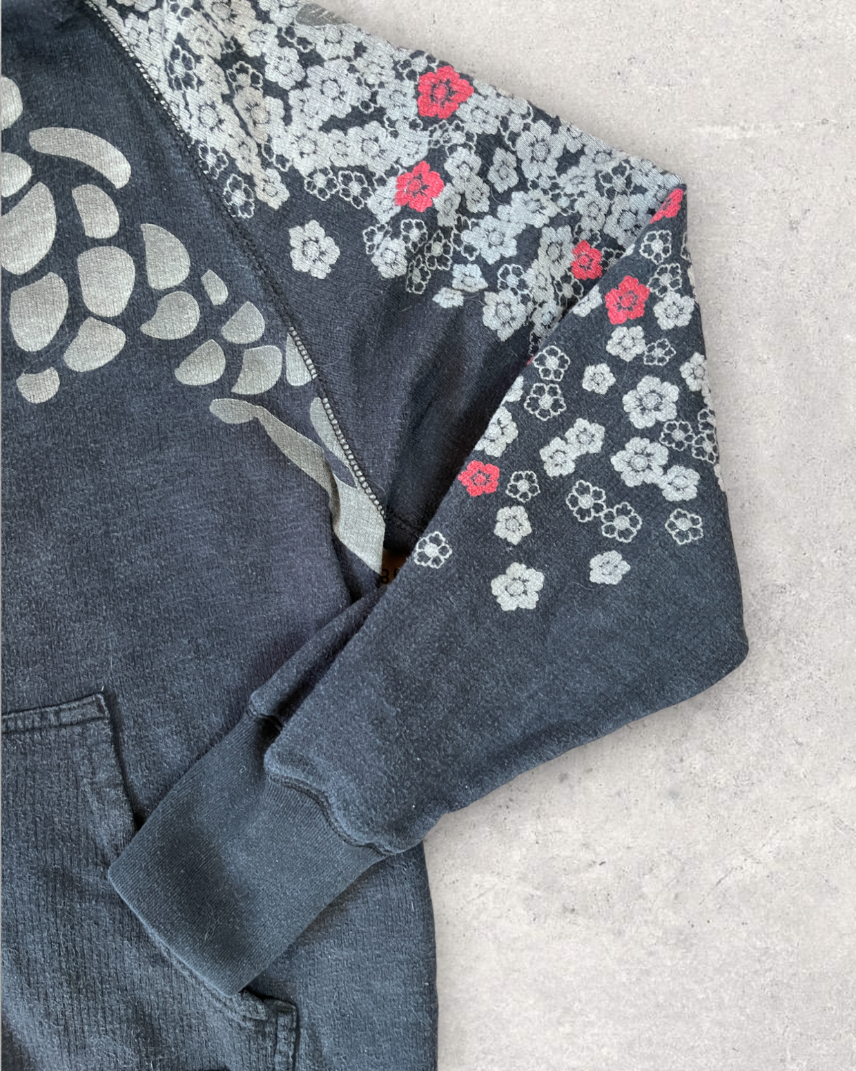 [The Koi and Sakura] Japanese transitional hoodies  Vintage - hoodie