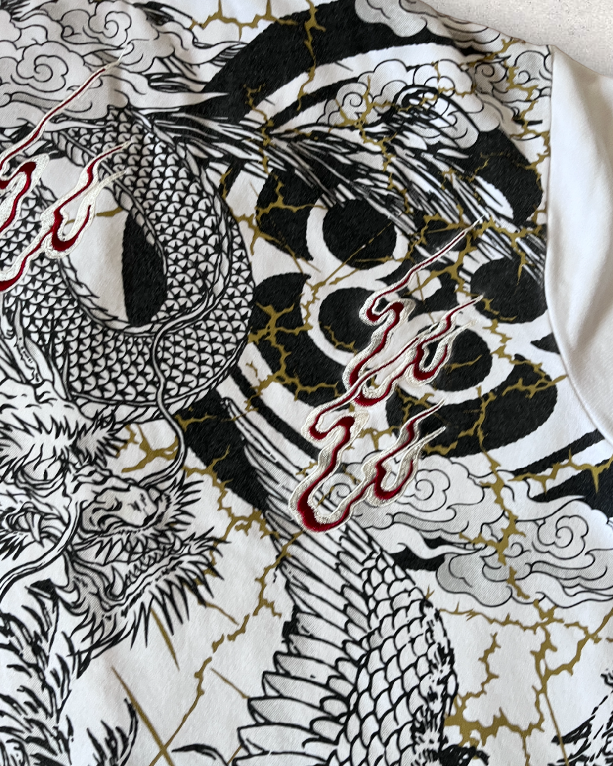 [The Dragon and Phenix] Japanese transitional hoodies  Vintage - hoodie