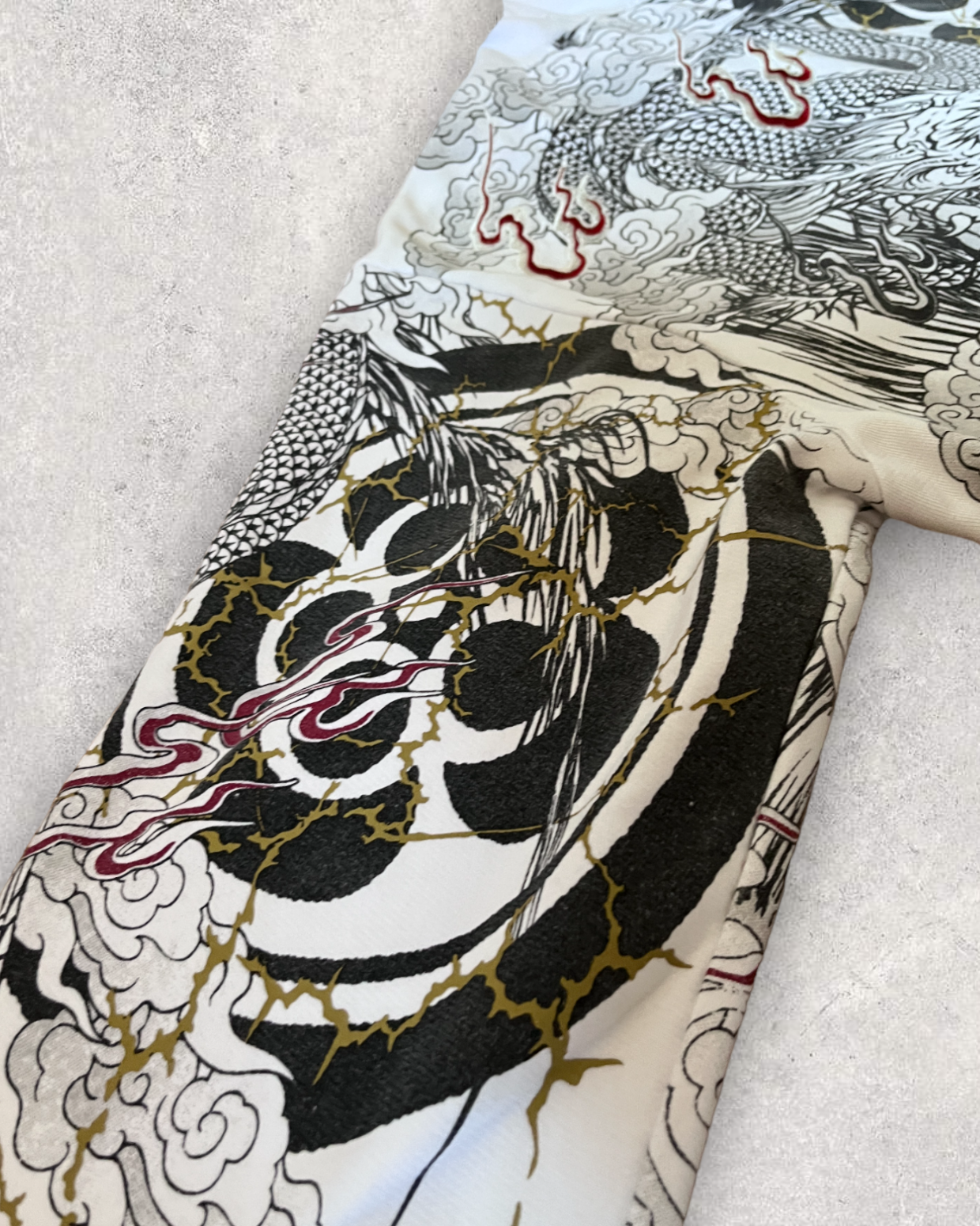 [The Dragon and Phenix] Japanese transitional hoodies  Vintage - hoodie