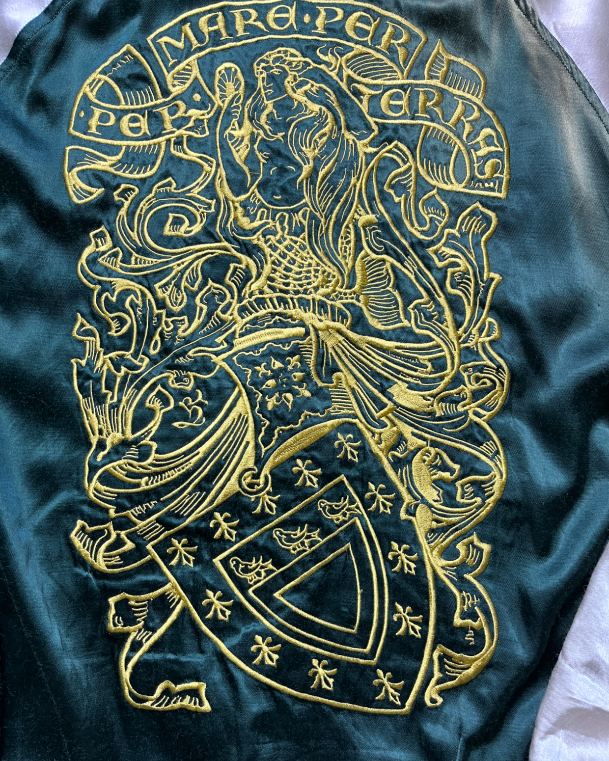 Vintage Sukajan with Skull and European Mermaid Embroidery that Stir the Soul