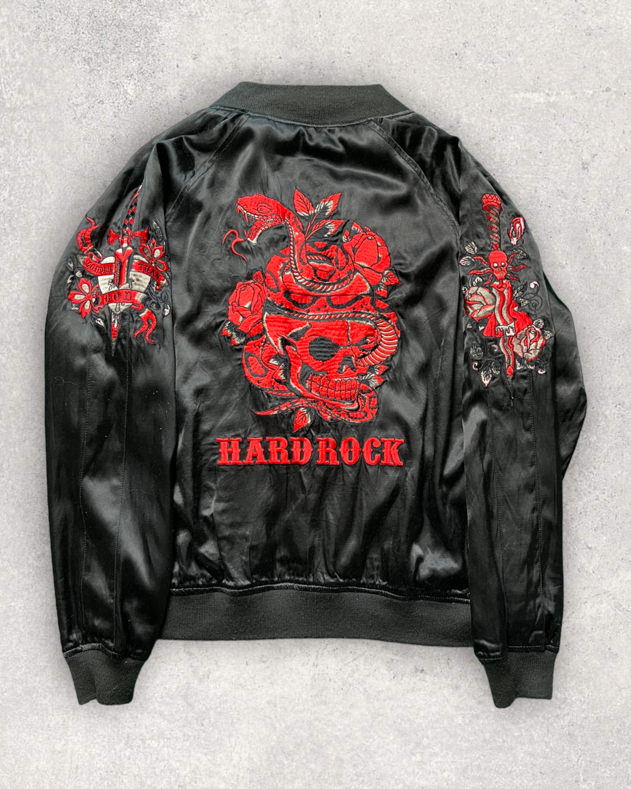 Vintage Sukajan with Skull and European Mermaid Embroidery that Stir the Soul
