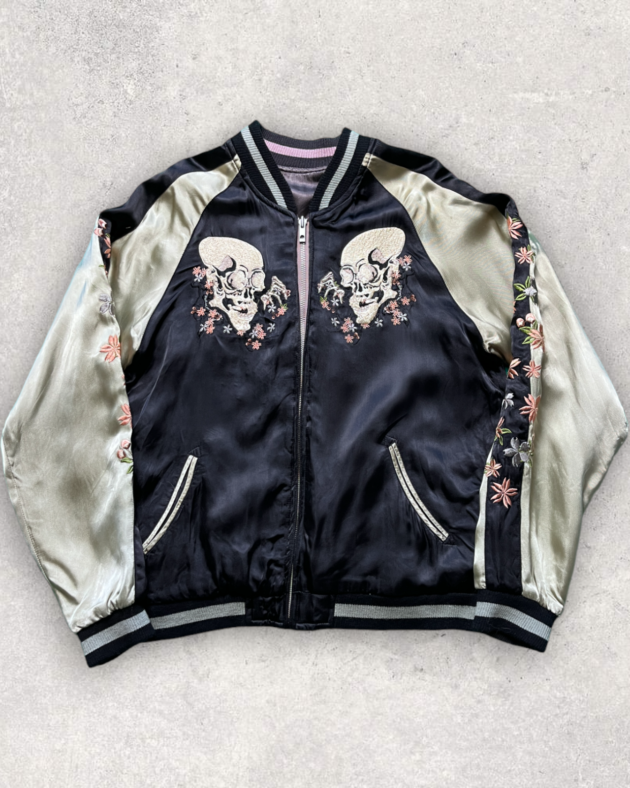 Embodiment of Utagawa Kuniyoshi's World: Skull Reversible Sukajan