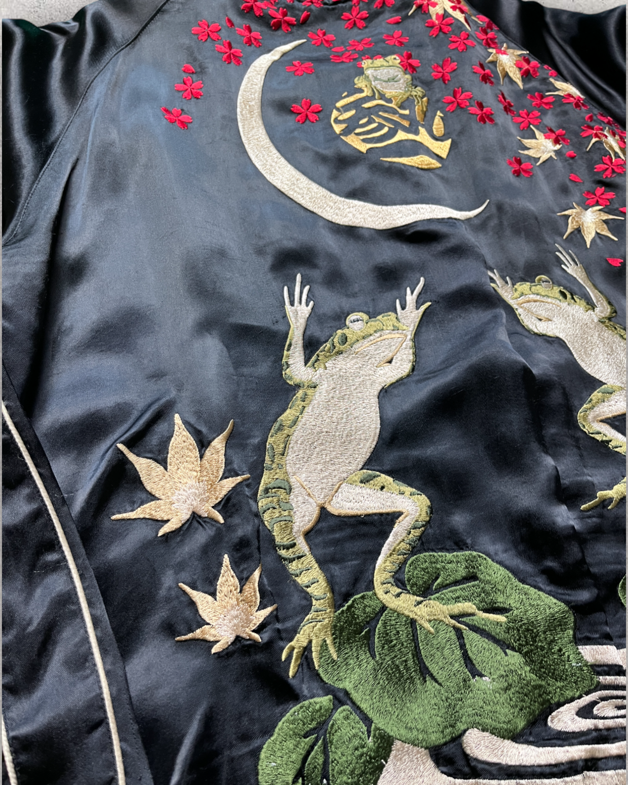 Japanese embroidered deals bomber jacket