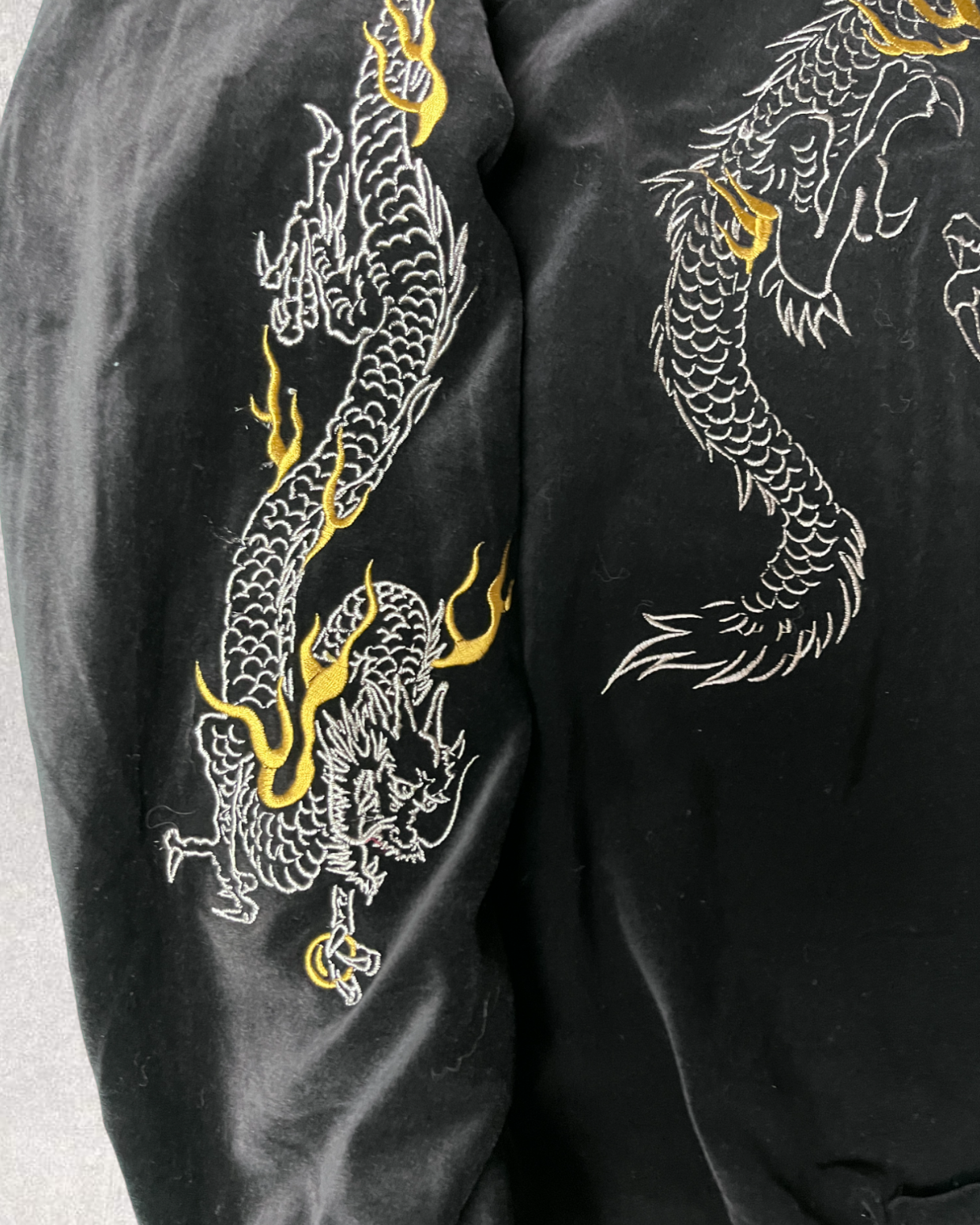 Simple Dragon Velour Fabric | winter |  Vintage