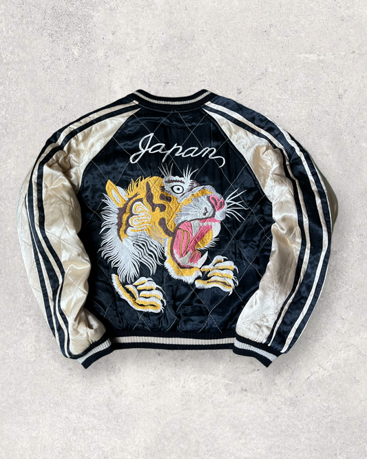 Quilt×Satin Tiger×Dragon Fuji×Cherry blossom×Maiko | winter | Vintage