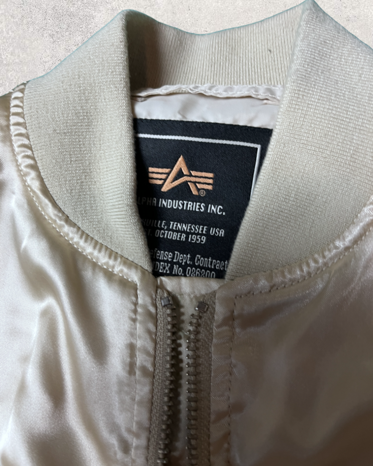 [S] ALPHA INDESTERS - Tiger x Dragon Japan map | Vintage Jacket