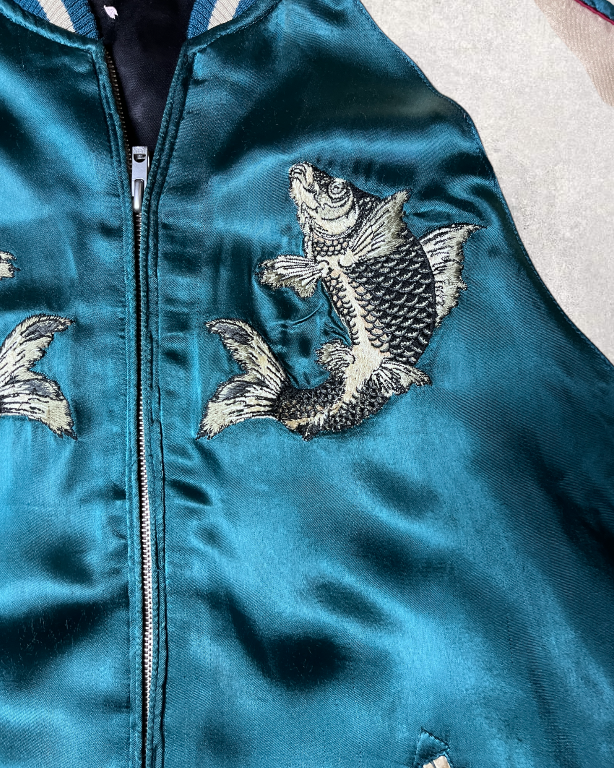Carp ONIKIRIMARU 2way sukajan | Winter | Vintage jacket