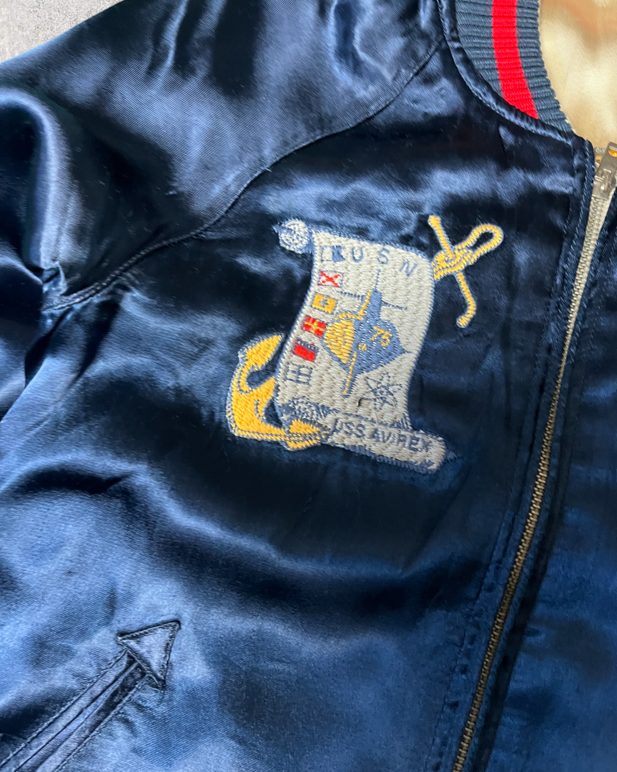 [AVIREX] reversible scajan, women's size. | spring/Autumn | Vintage