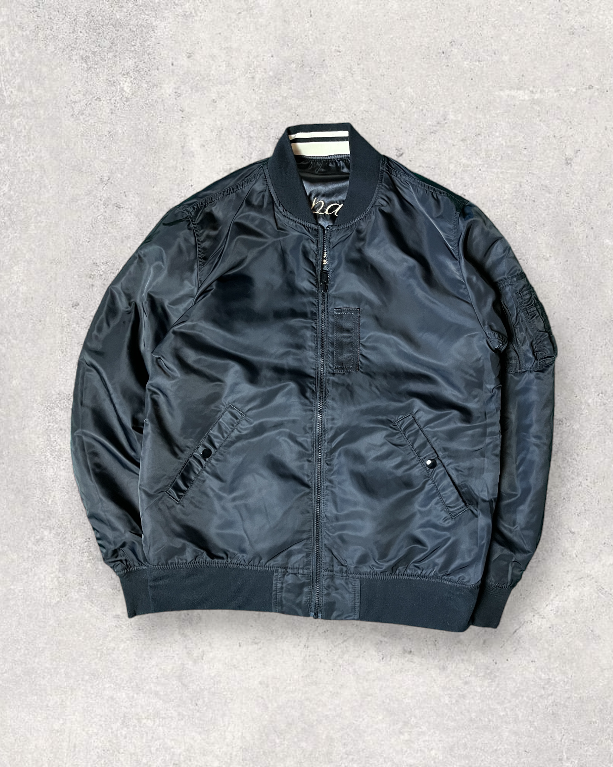 Reversible MA-1 Bomber Sukajan black | Winter Autumn | Vintage