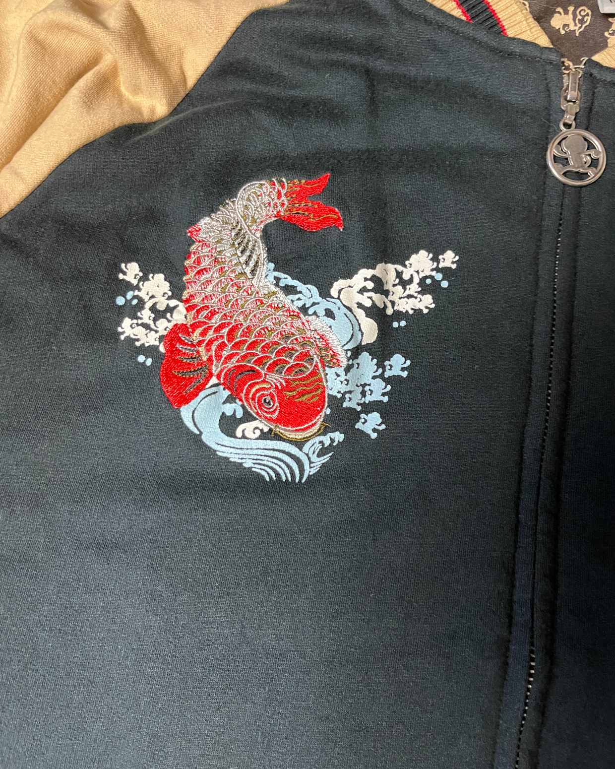 Goku Honpo Sukajan embroidered track jacket | spring | Vintage
