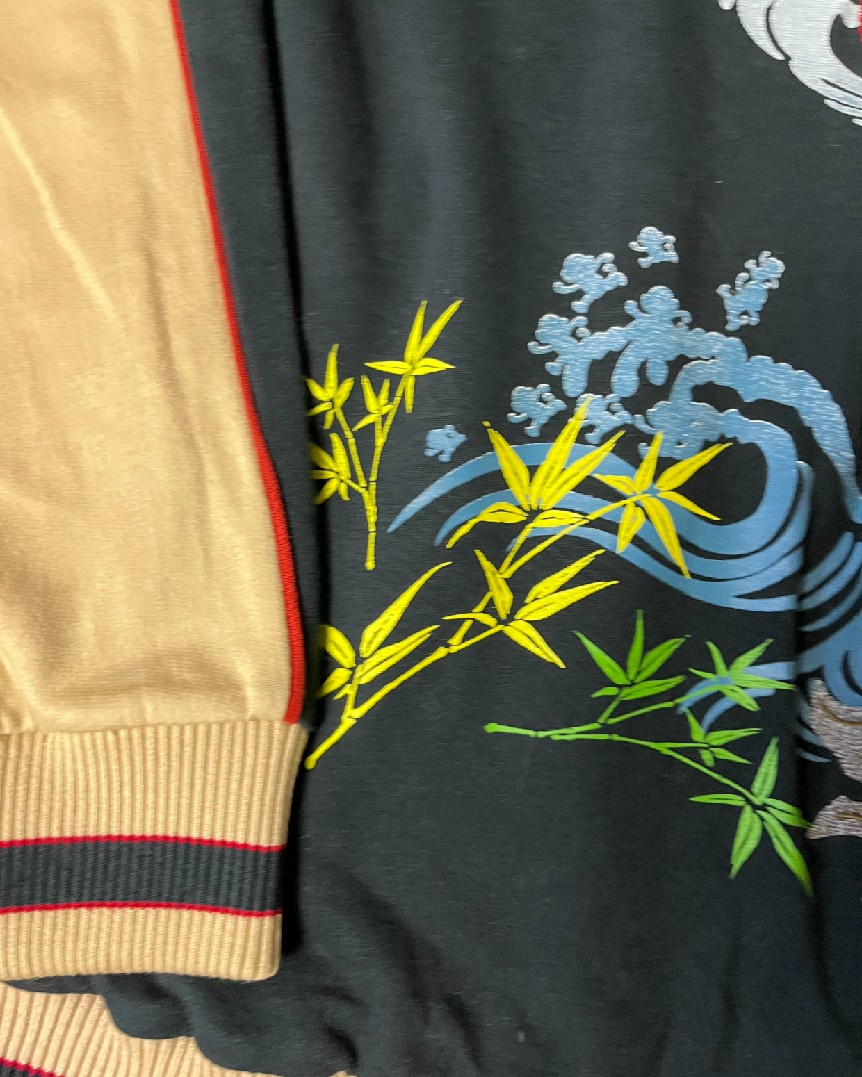 Goku Honpo Sukajan embroidered track jacket | spring | Vintage