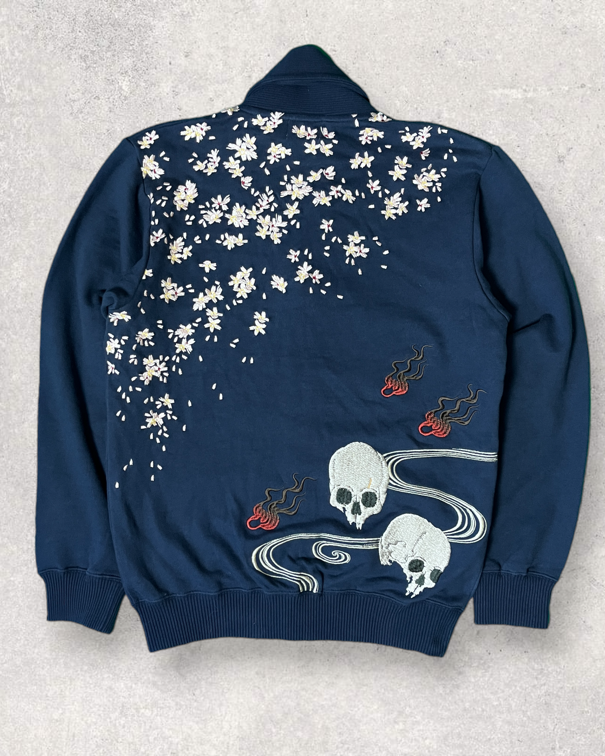 Japanese sakura and skull cardigan | Bran new
