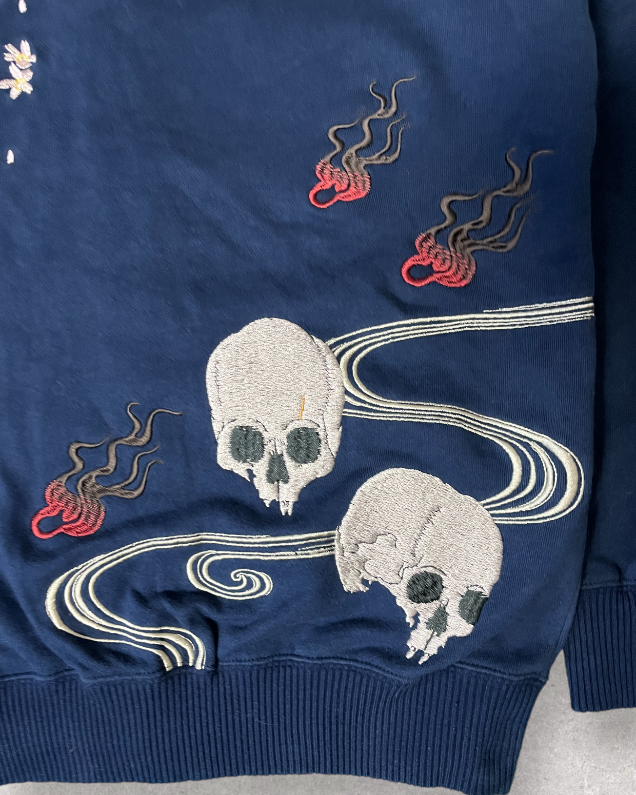 Japanese sakura and skull cardigan | Bran new
