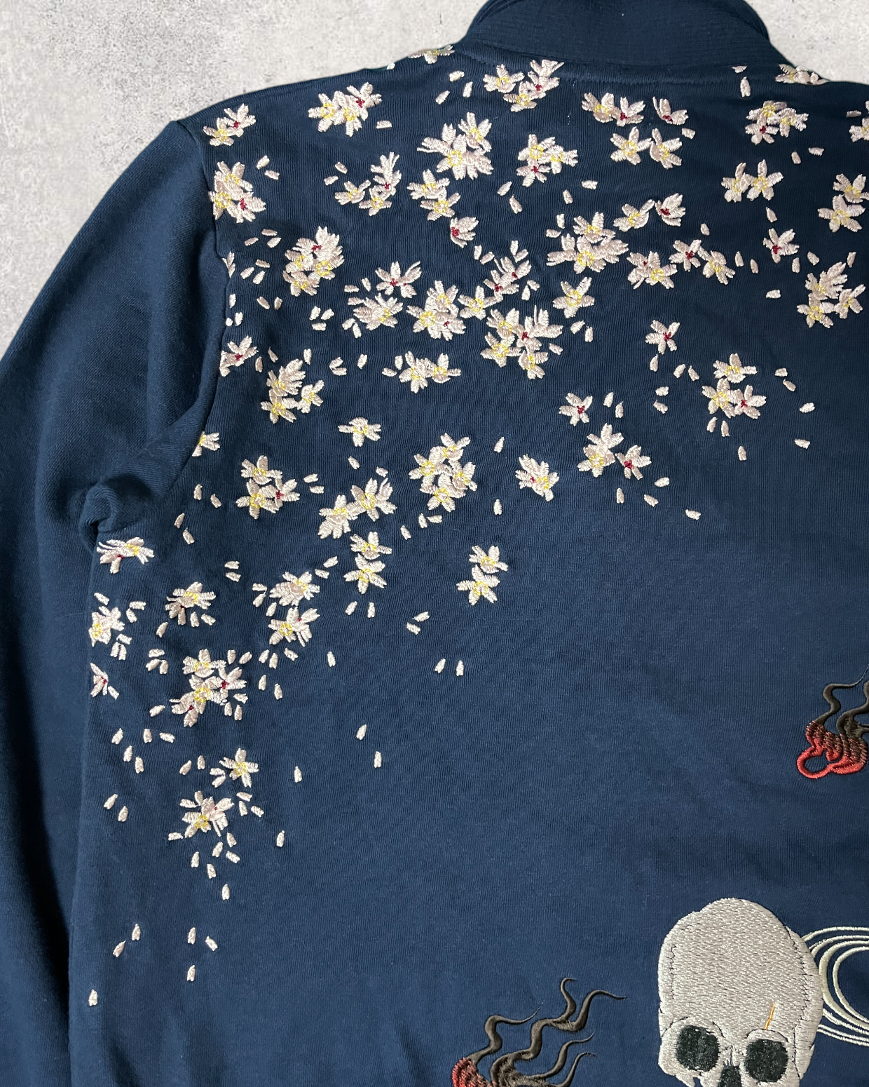 Japanese sakura and skull cardigan | Bran new