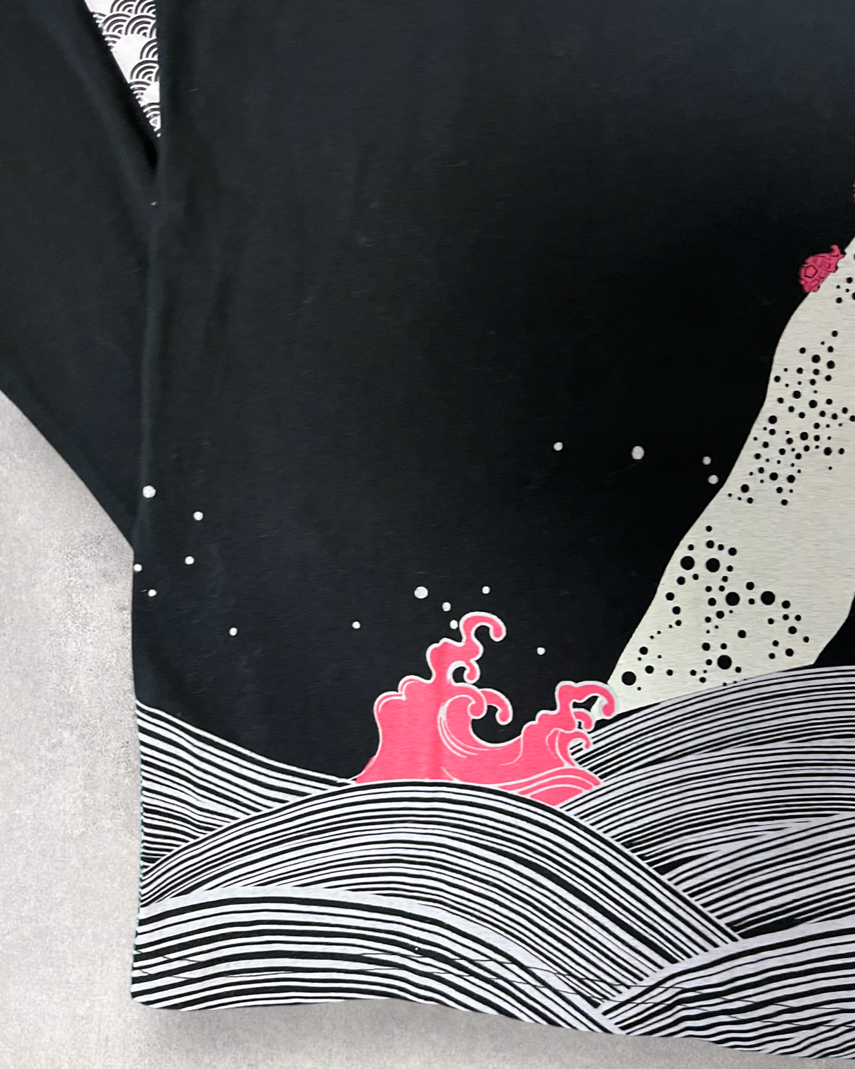 Kijin Japanese pattern whale cardigan | Vintage cardigan