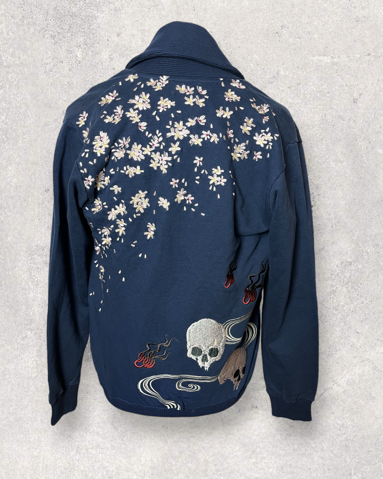 Japanese sakura and skull cardigan | Bran new
