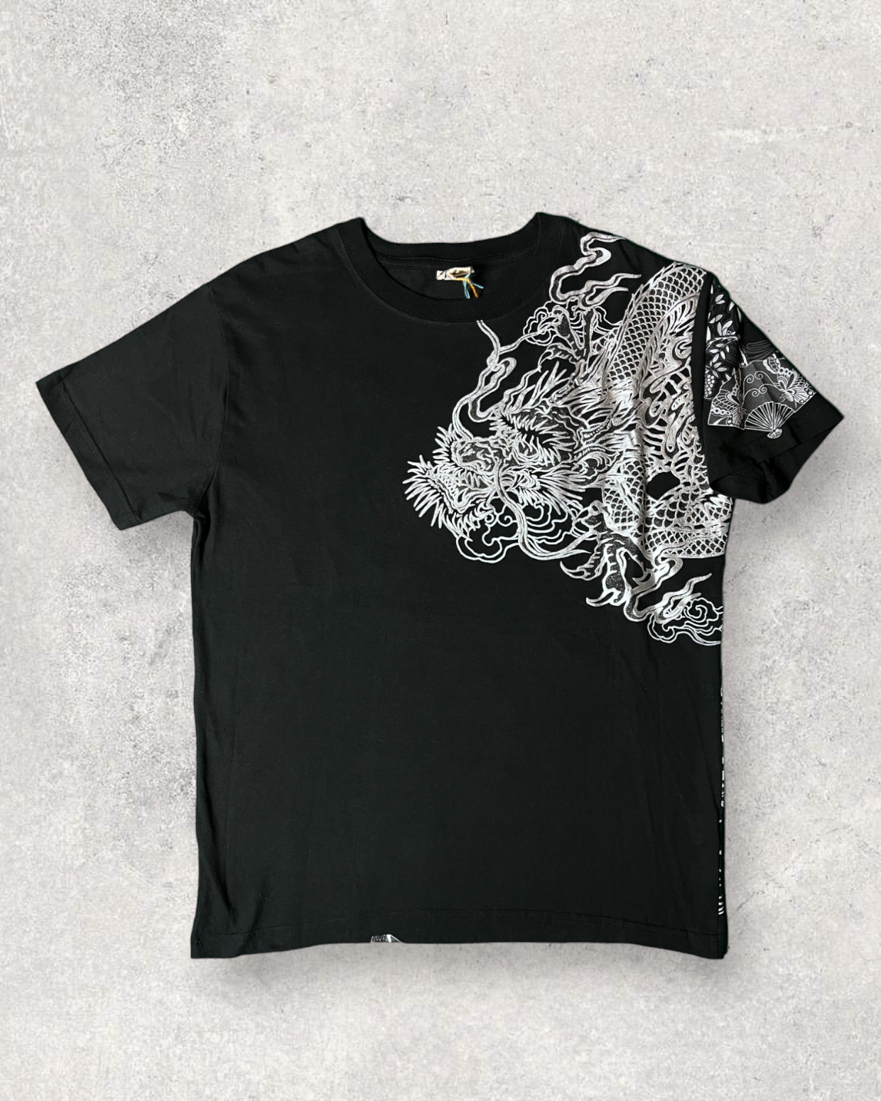 A powerful Embossed dragon and transional pattern design like a Brand New Vintage
