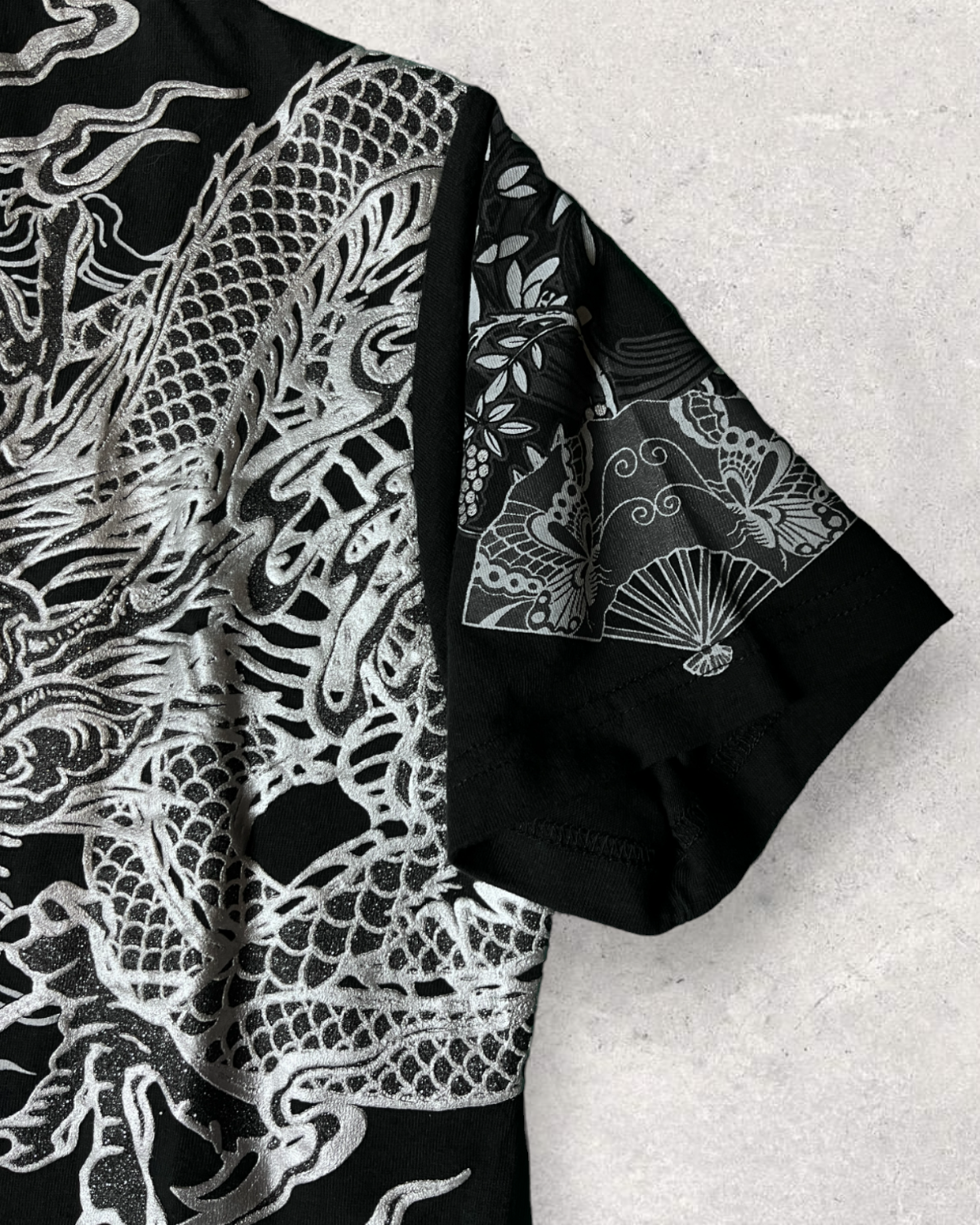 A powerful Embossed dragon and transional pattern design like a Brand New Vintage