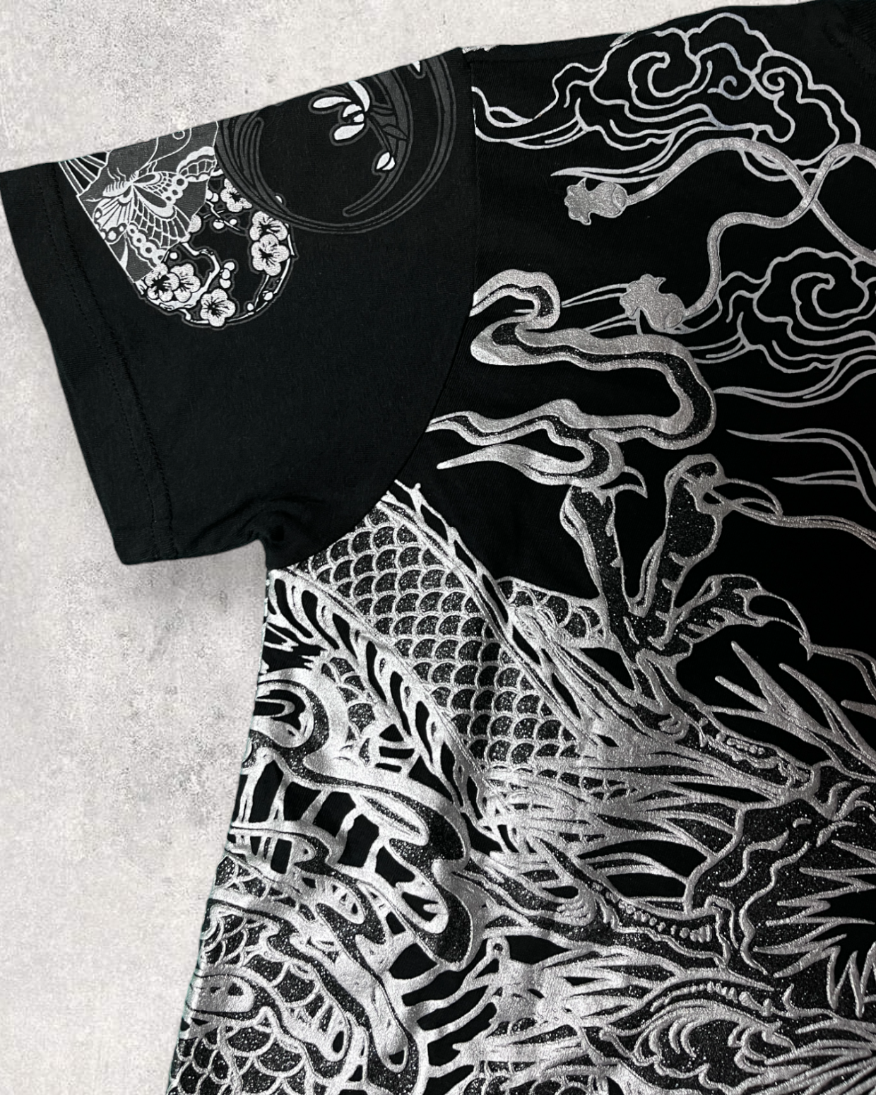A powerful Embossed dragon and transional pattern design like a Brand New Vintage