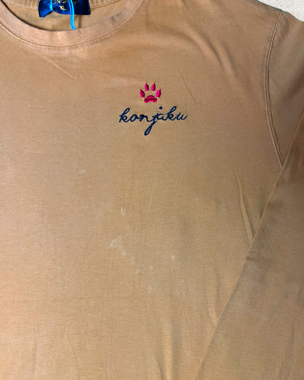KOKINWAKA long sleave yellow cute fox of dance Vintage